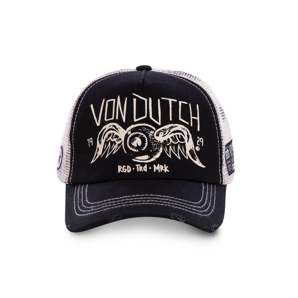 Von Dutch Trucker Mesh Cap Black | US-YBXQIV562