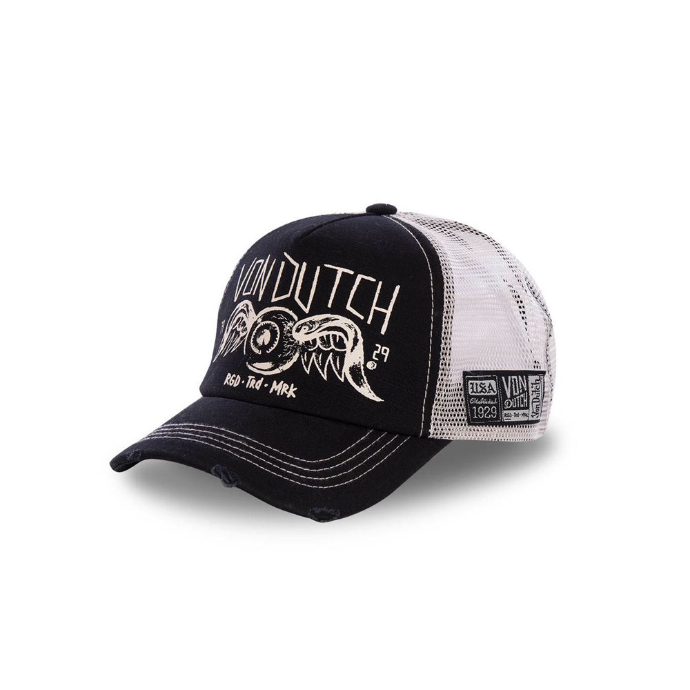 Von Dutch Trucker Mesh Cap Black | US-YBXQIV562