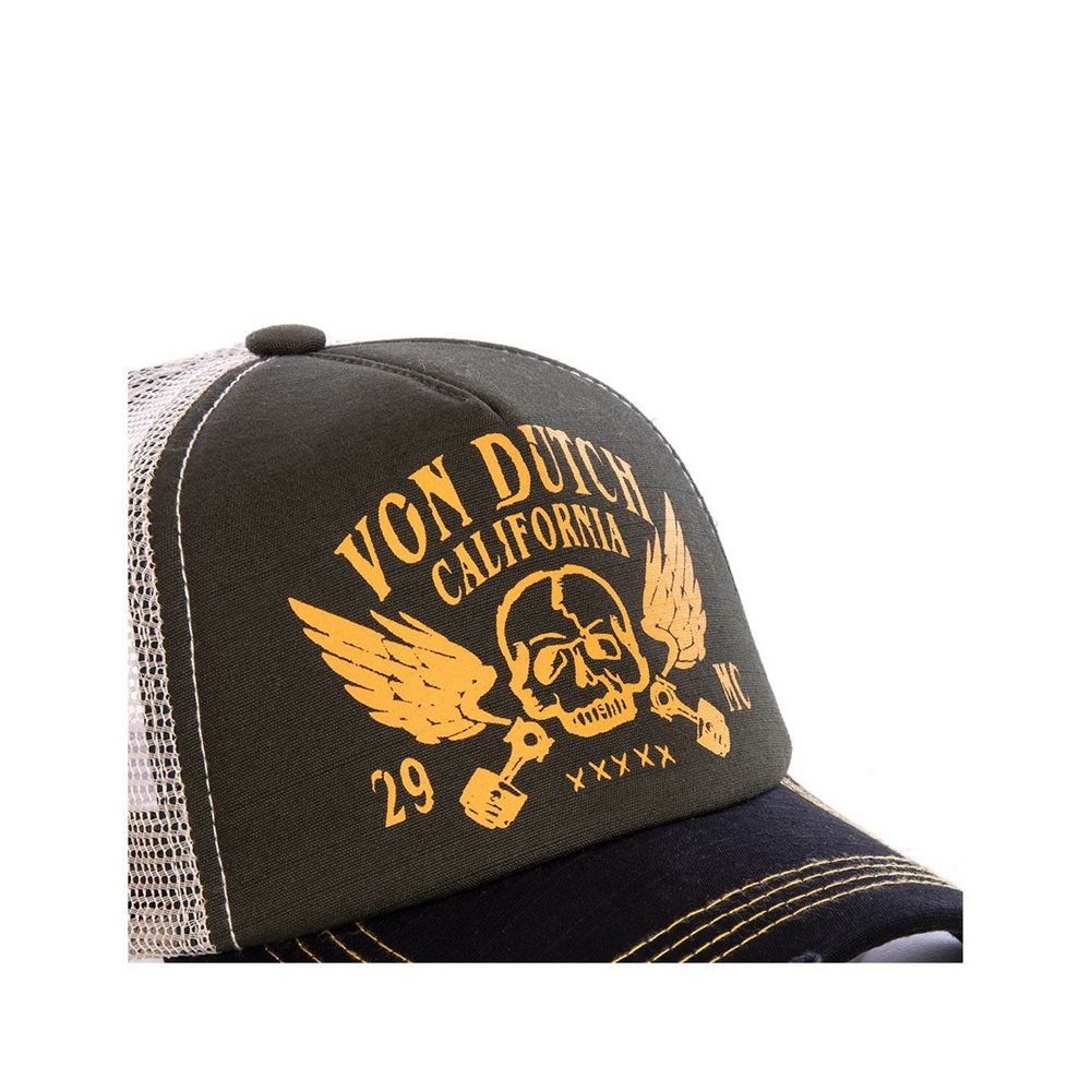 Von Dutch Trucker Mesh Cap Olive / Yellow / Navy | US-BQYIHO968