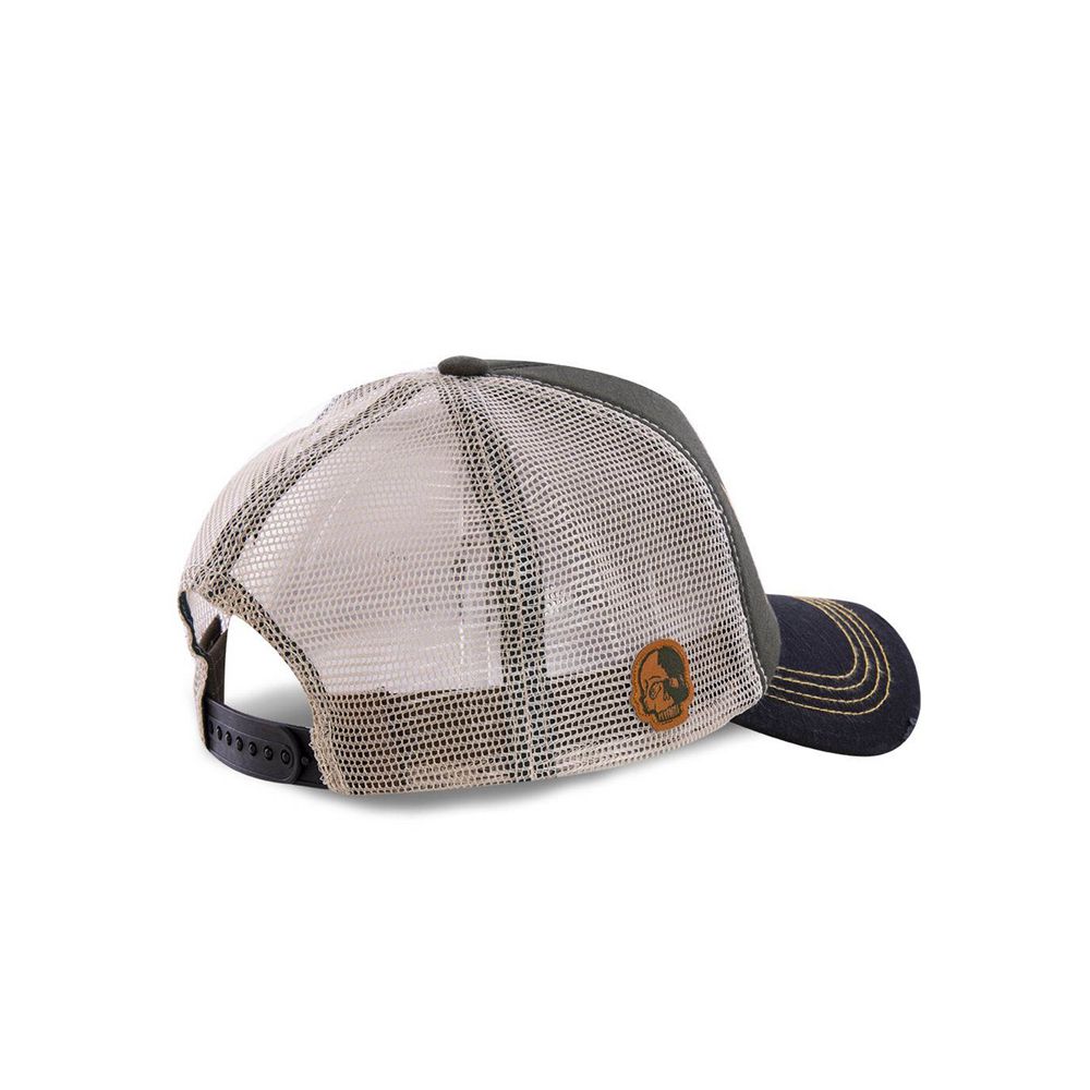 Von Dutch Trucker Mesh Cap Olive / Yellow / Navy | US-BQYIHO968