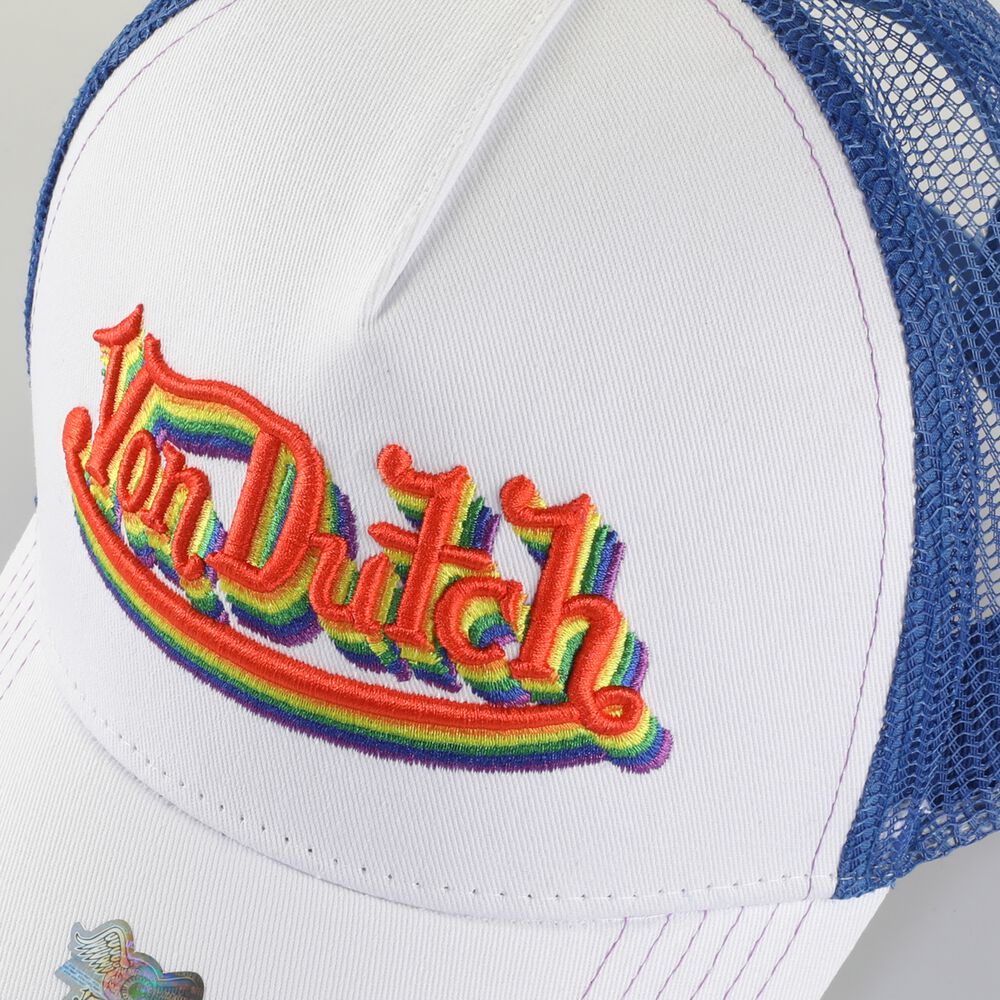 Von Dutch Trucker Newark Cap White / Multicolor | US-DHAZLO406