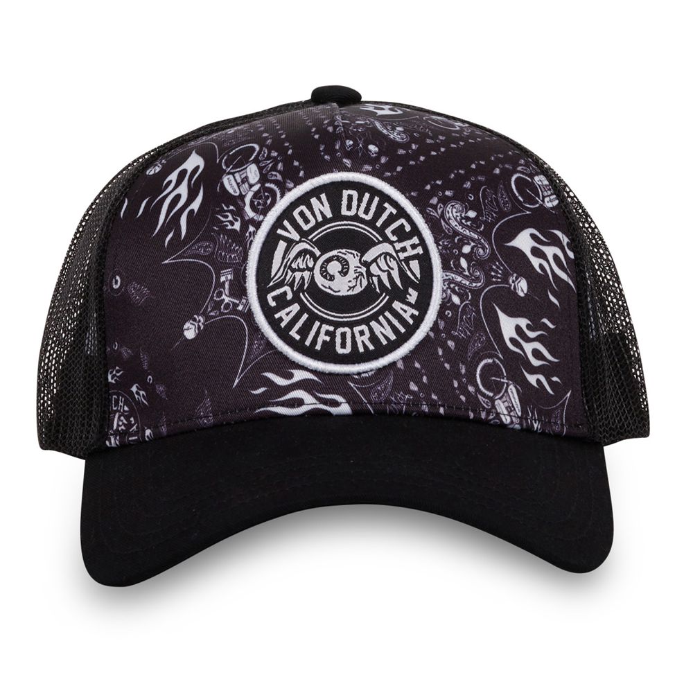 Von Dutch Trucker Snapback Closure Cap Black / White | US-QCHREF503