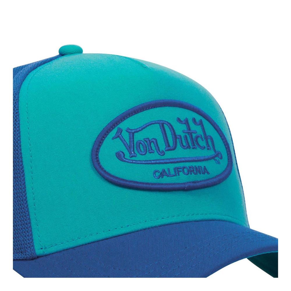 Von Dutch Trucker Snapback Closure Cap Blue | US-BUKOLQ432