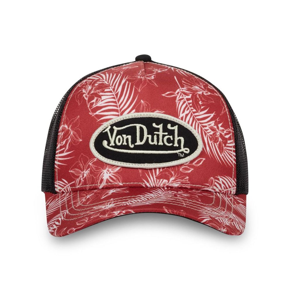 Von Dutch Trucker Snapback Closure Cap Red / Black | US-JPVWXQ386