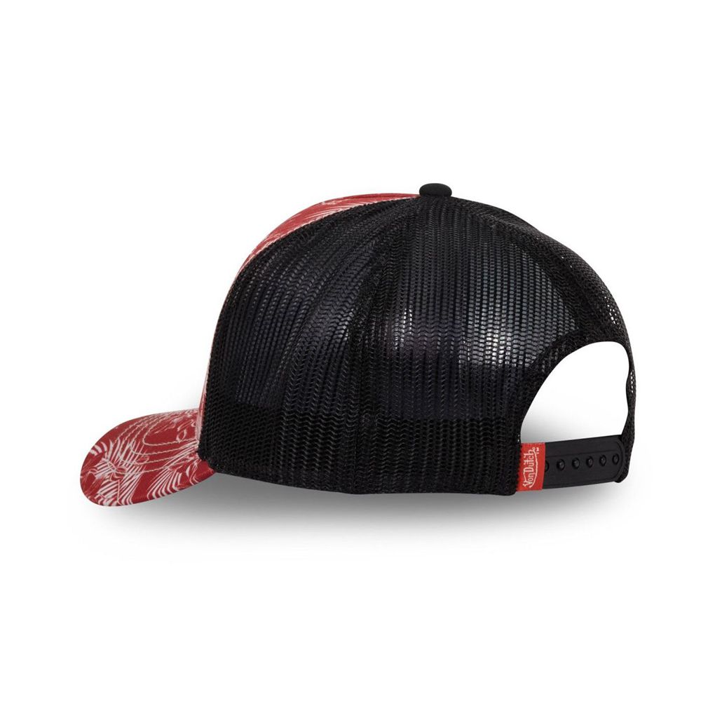 Von Dutch Trucker Snapback Closure Cap Red / Black | US-JPVWXQ386