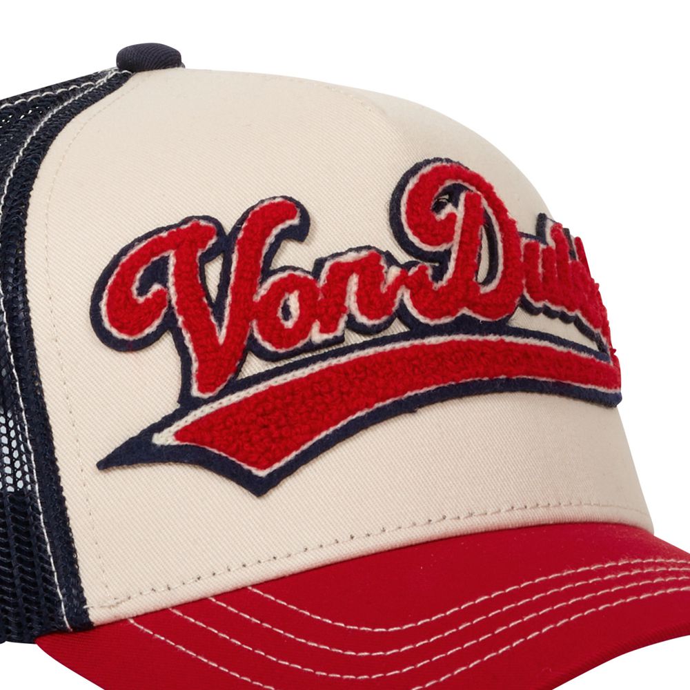 Von Dutch Trucker Snapback Closure Cap Red / Blue / Beige | US-CLESFI726