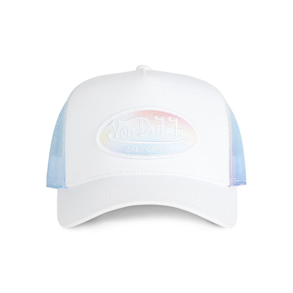 Von Dutch Trucker Snapback Closure Pastel Cap White | US-HYOFEX695