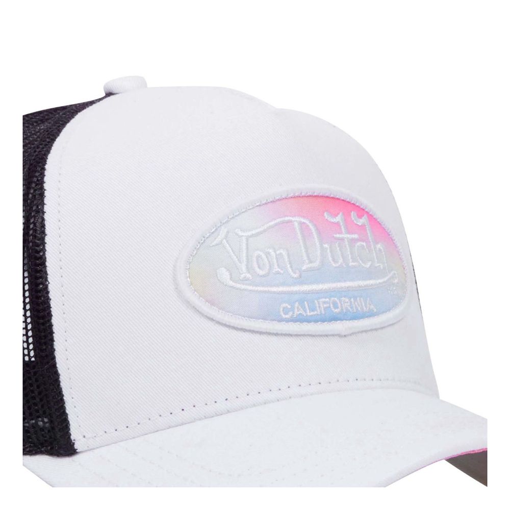 Von Dutch Trucker Snapback Closure Pastel Cap White | US-JVSXUR058