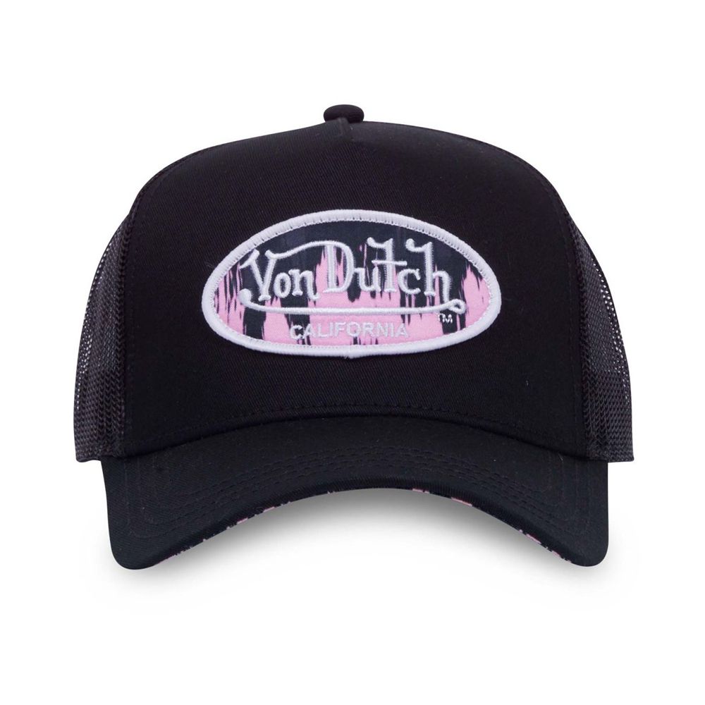 Von Dutch Trucker Snapback Closure Vibes Cap Black | US-BDSXAF873