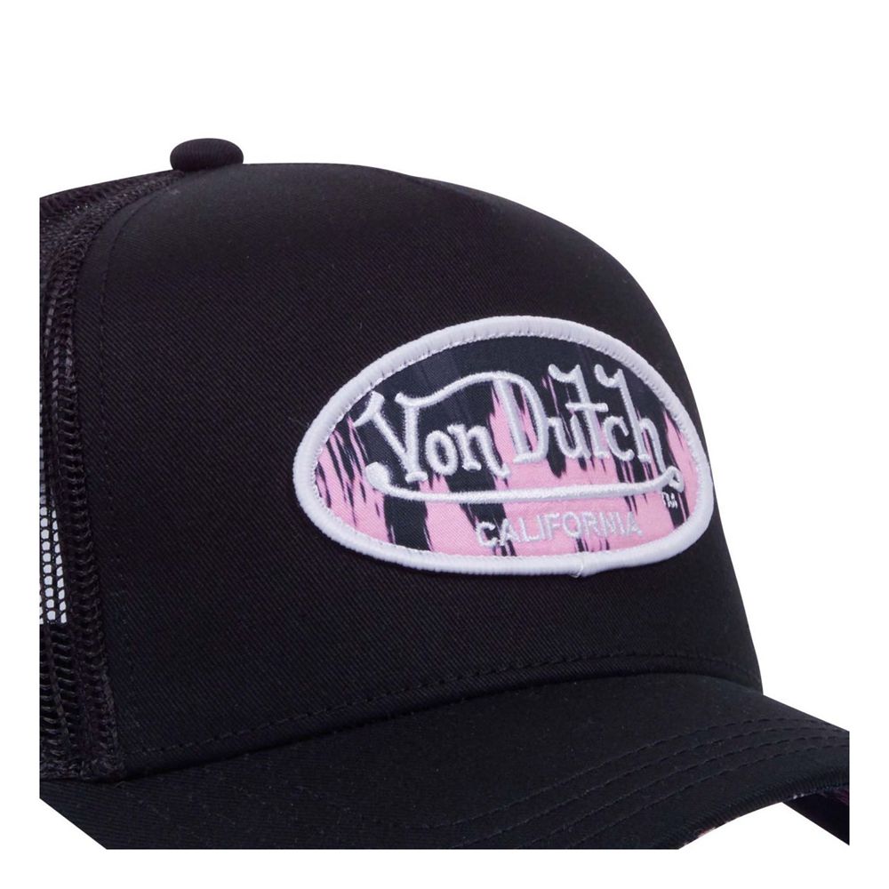 Von Dutch Trucker Snapback Closure Vibes Cap Black | US-BDSXAF873