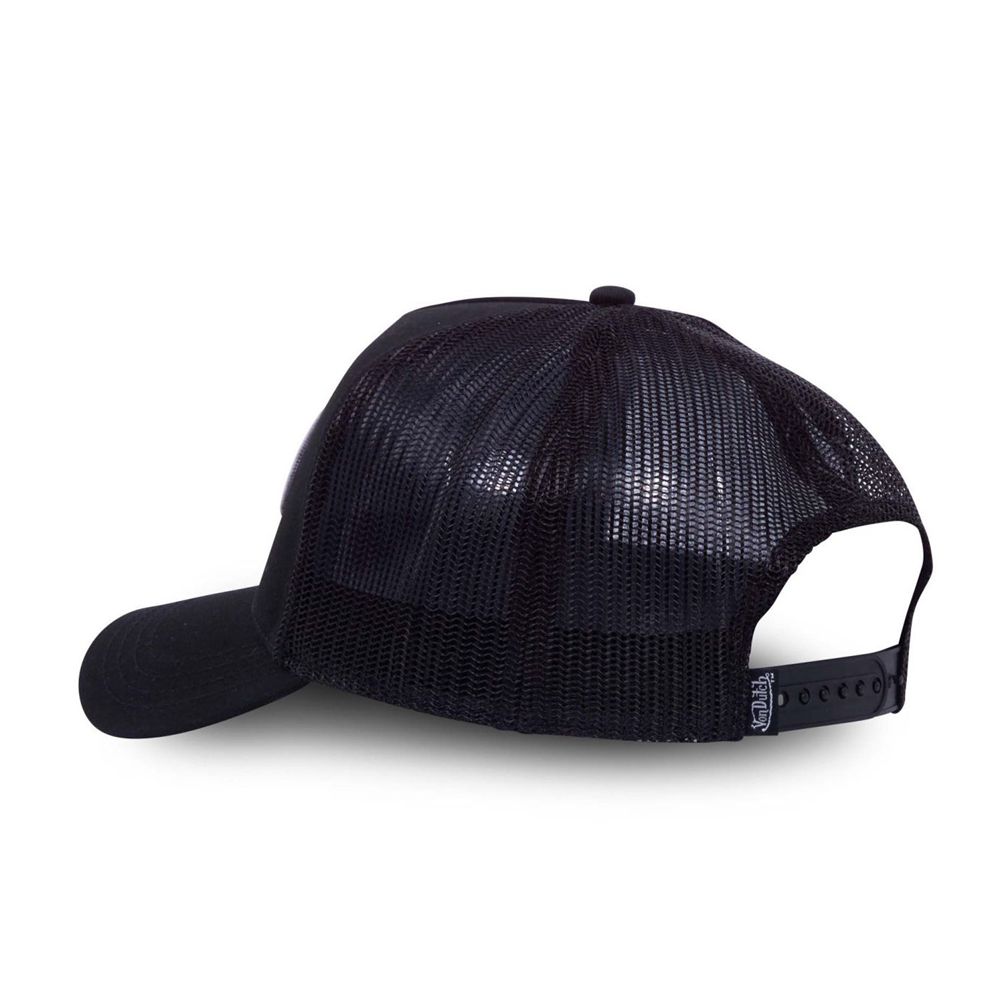 Von Dutch Trucker Snapback Closure Vibes Cap Black | US-BDSXAF873