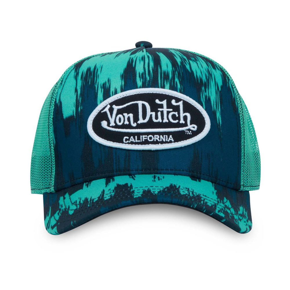 Von Dutch Trucker Snapback Closure Vibes Cap Blue | US-WYCFRO546