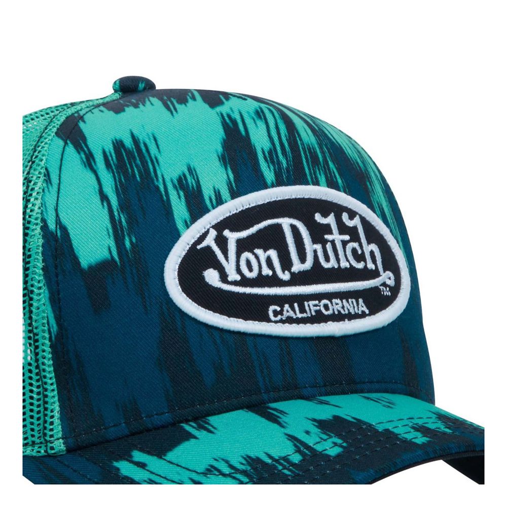 Von Dutch Trucker Snapback Closure Vibes Cap Blue | US-WYCFRO546