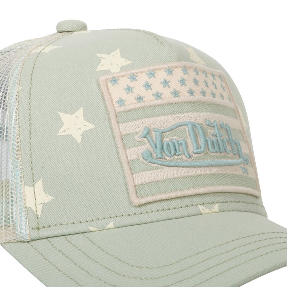 Von Dutch Trucker Snapback Star Closure Cap Blue | US-VLPUYB572