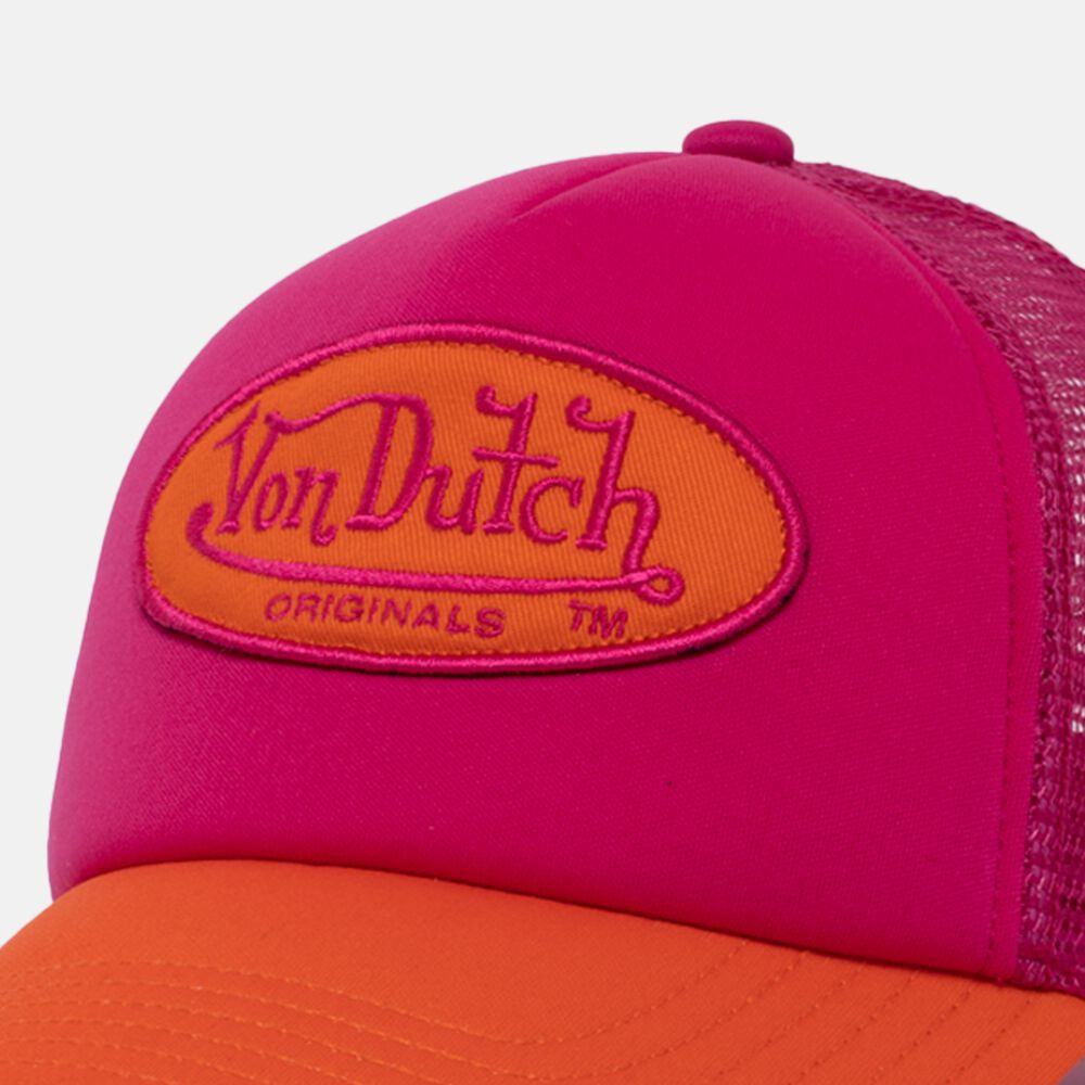 Von Dutch Trucker Tampa Cap Orange / Pink | US-AVJWCR592