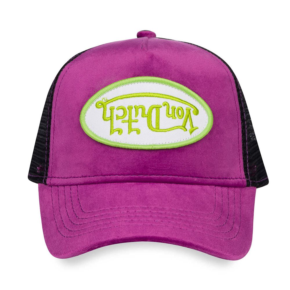 Von Dutch Trucker Velvet Crush Cap Purple / Black | US-IWYVTL648