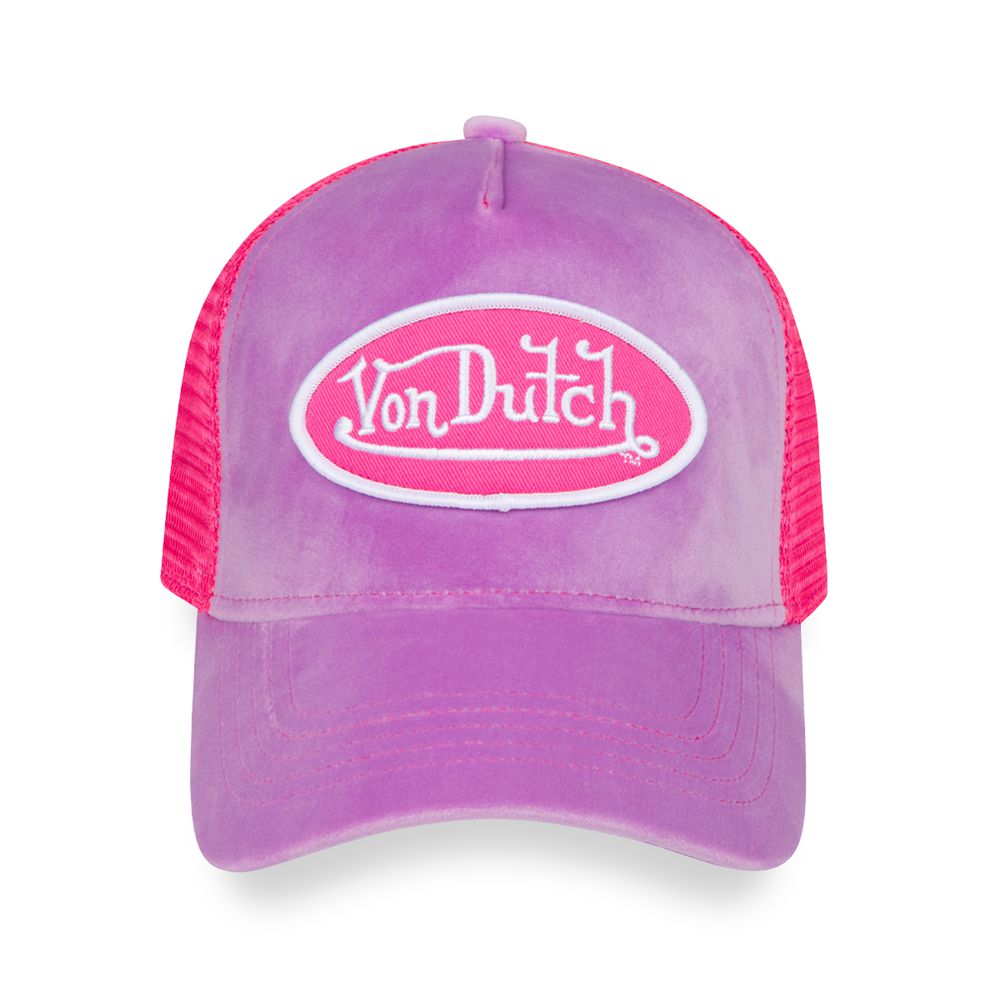 Von Dutch Trucker Velvet Crush Cap Purple / Pink | US-SYZMGT180