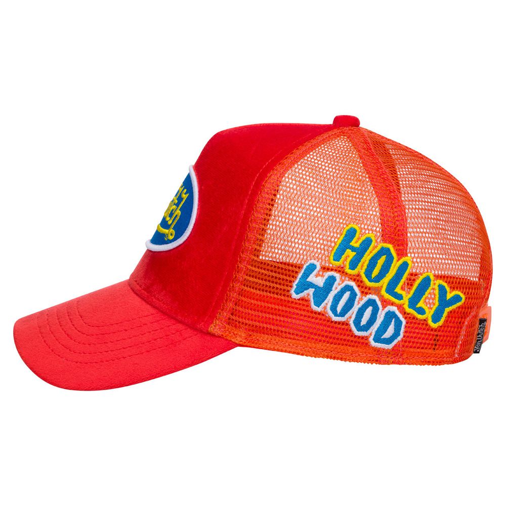 Von Dutch Trucker Vibrant Hollywood Velvet Cap Red / Orange | US-LIUKQA217