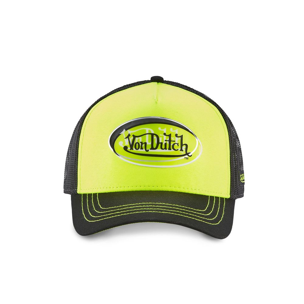 Von Dutch Trucker With Aneo Net Cap Yellow | US-ITZSKL486