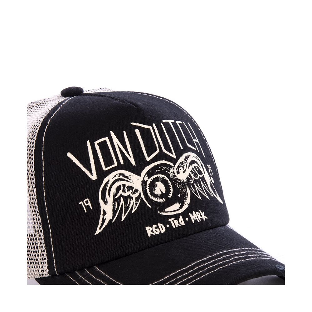 Von Dutch Trucker With Net Boy Crew Cap Black | US-YRXBEC760