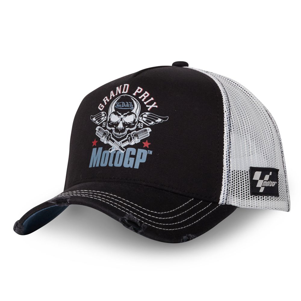 Von Dutch Trucker With Net Moto Gp Cap Black / White / Blue | US-ROYXDU580