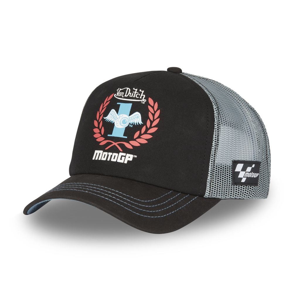 Von Dutch Trucker With Net Moto Gp Cap Black / / White / Blue | US-FARNJV362