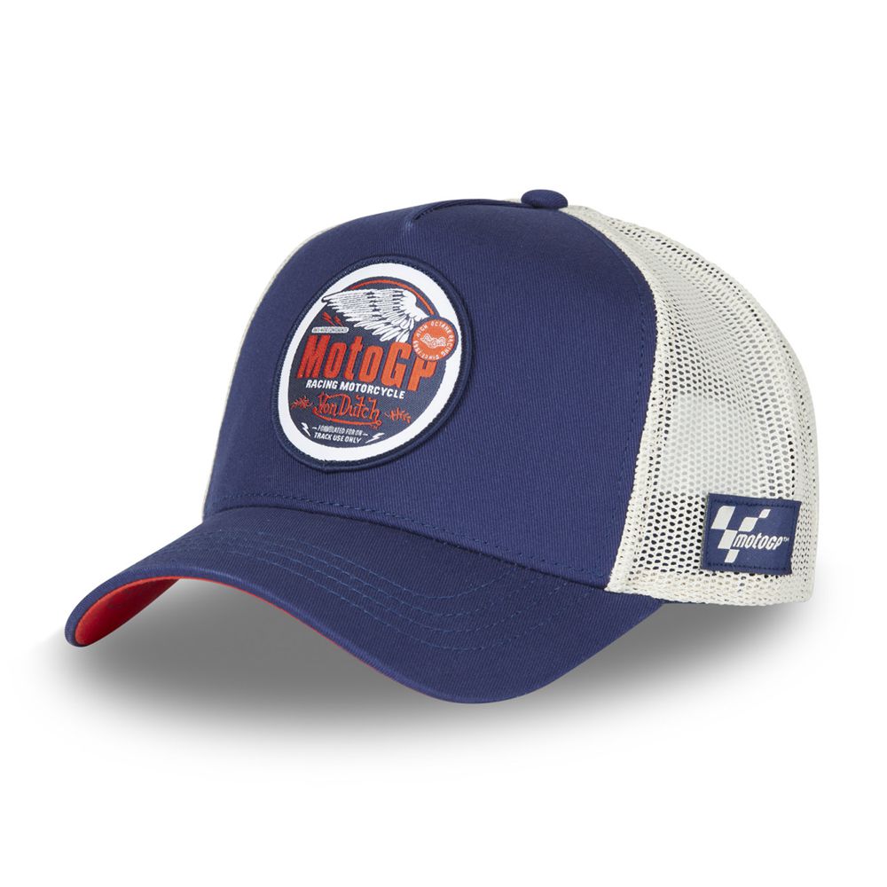 Von Dutch Trucker With Net Moto Gp Cap Blue / White / Red | US-MZCAKW186