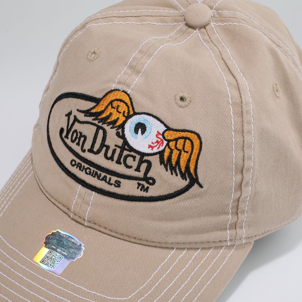 Von Dutch Unstructured Houston Cap Beige | US-IGNMPZ694