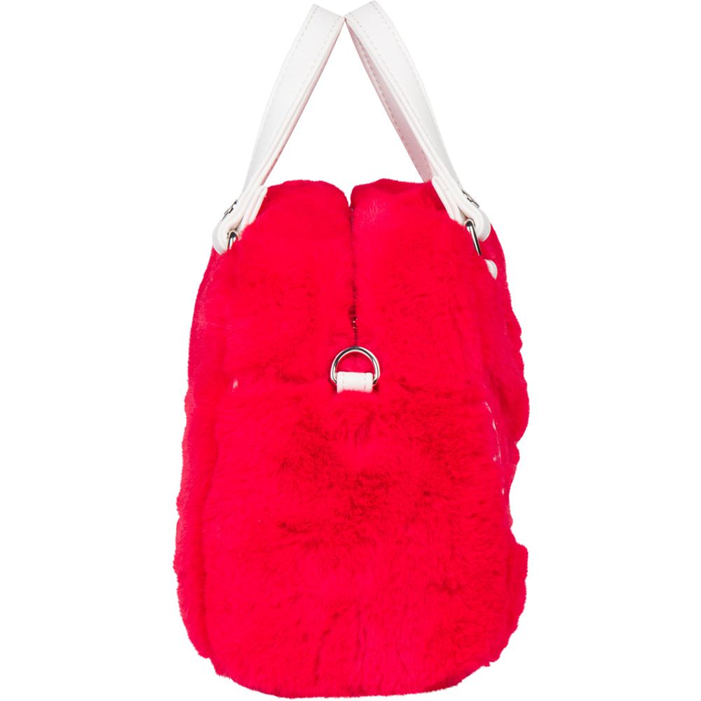 Von Dutch Vegan Furry Small Women Bowling Bag Red | US-BACQHT761