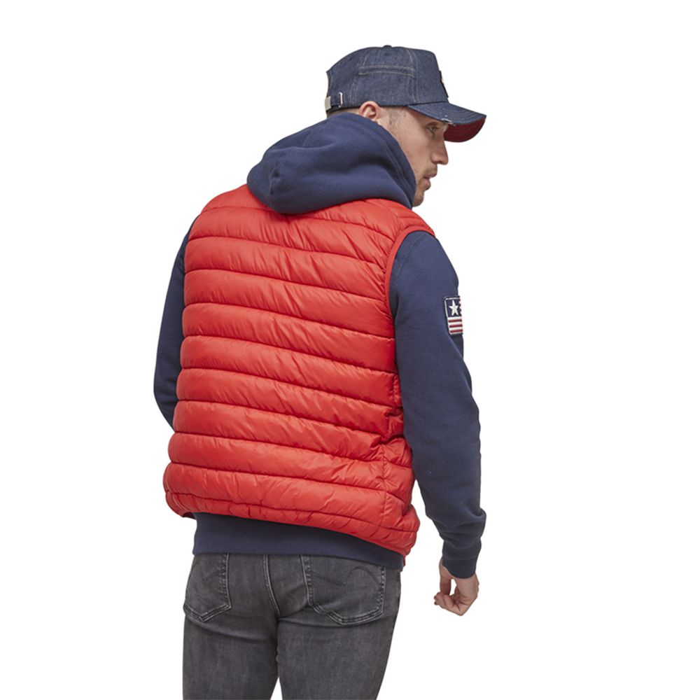 Von Dutch Win Sleeveless Men Puffer Jacket Red | US-NXHJUM028