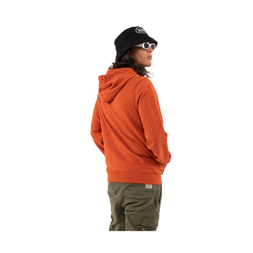 Von Dutch Zipped With FleeceWith Border In Camp Cotton Men Hoodie Orange | US-UNSDBX928